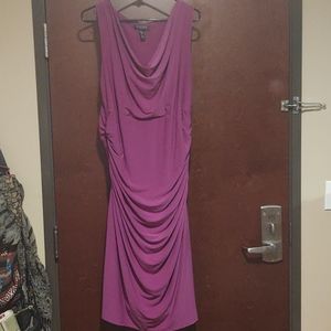 Ralph Lauren 16w pink drape neck dress